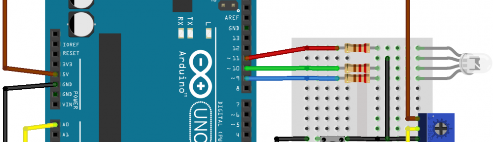 Bedrading schema Arduino en Breadbard